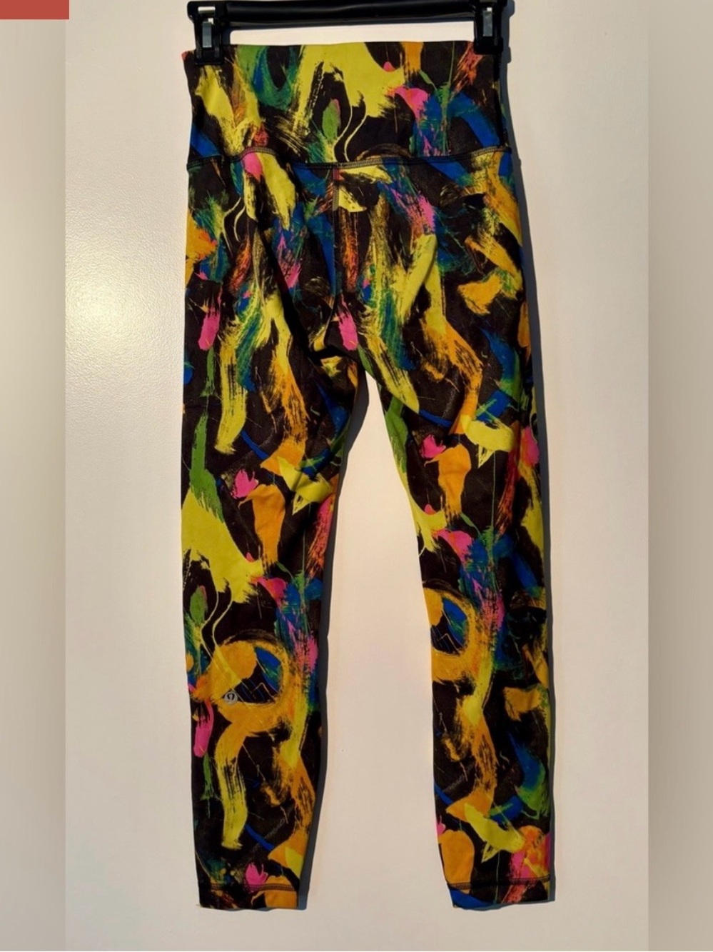 lululemon athletica Black Multi Abstract Print Leggings